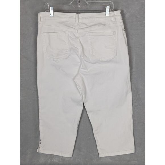 White womens cropped Jeans Sz 16P GVB Amanda Waist36"Inseam19' Hips43" Rise12" - Picture 7 of 7